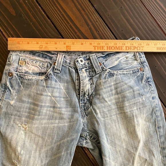 Men’s Big Star Pioneer Regular Bootcut Cut Off Denim Shorts. Size 30W. - Picture 8 of 9